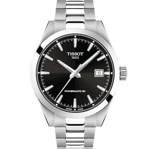 Tissot Gentleman 38mm Schwarz-T165_807_11_051_00 Die Tissot Gentleman ist jetzt auch mit 38 Millimeter Durchmesser erhältlich.