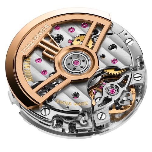 Das neue Chronographenkaliber 6401 von Audemars Piguet bietet eine Gangautonomie von 55 Stunden.