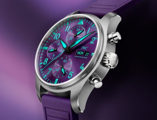 IWC Schaffhausen: Team-Chronograph für Mercedes-AMG Petronas mit lila Zifferblatt