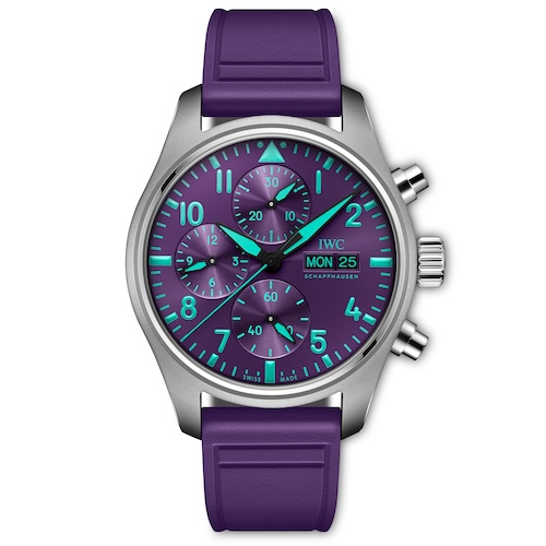 Das Titangehäuse des Chronographen besitzt einen Durchmesser von 41 Millimetern.