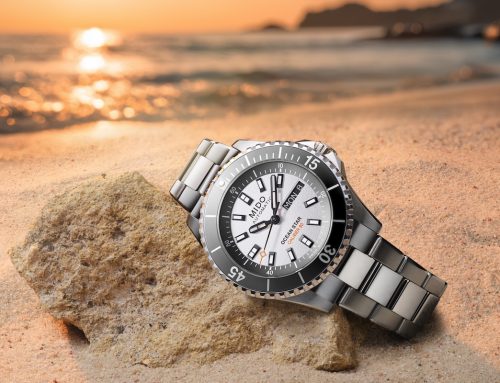 Mido: Ocean Star 200 in Schwarz-Weiß