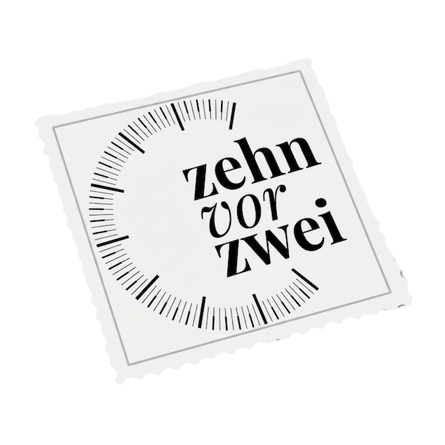 Zehn vor Zwei Briefmarke