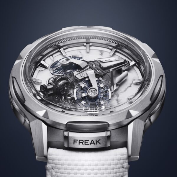 Das Titangehäuse der Ulysse Nardin Freak S Howlite besitzt einen Durchmesser von 45 Millimetern.